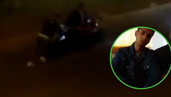 Joven muere luego que 2 delincuentes lo baleen al intentarle robar su moto (VIDEO)