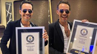 Marc Anthony consigue un nuevo récord Guinness gracias a los Premios Lo Nuestro