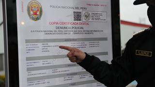 Denuncia policial digital: ciudadanos podrán realizar gratis trámite por pérdida o hurto de documentos 
