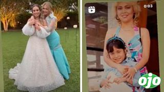 Gisela se pone emotiva con foto de Ethel de niña versus el día de su boda