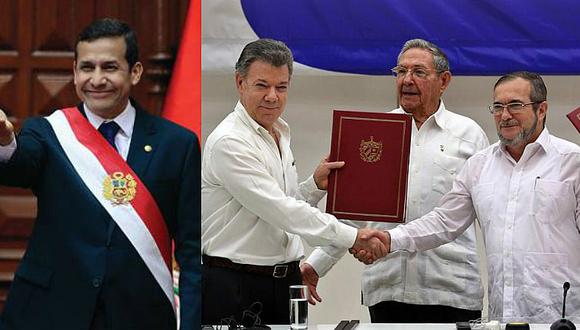 Ollanta Humala aplaude acuerdo histórico entre Colombia y las FARC