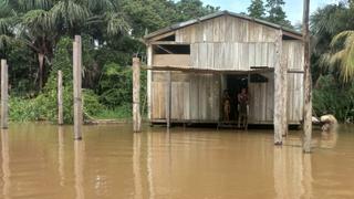 Loreto: reportan inundaciones en Manseriche tras desborde del río Marañón | VIDEO