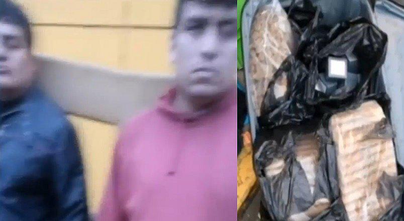 ​Surco: detienen a dos hombres que llevaban 300 cartuchos de dinamita en maleta (VIDEO)