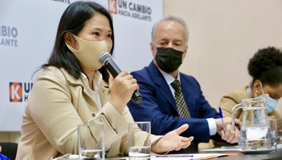 Keiko Fujimori cuestionó la permanencia de Guido Bellido como primer ministro. (Foto: Twitter Keiko Fujimori)