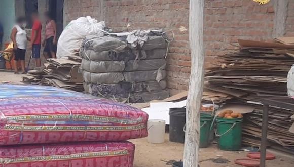 Piura: MP interviene locales donde fabricaban colchones rellenos de ladrillos (Foto: MP)