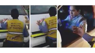 Chofer de combi informal arrolla a inspectora municipal y se da a la fuga (VÍDEO)
