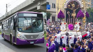 Señor de los Milagros: buses del corredor morado operarán hoy hasta la 1 a. m. para que fieles vuelvan a casa tras procesión 