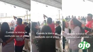 Mujer agarra de los cabellos a su propio primo pensando que era la amante de su esposo