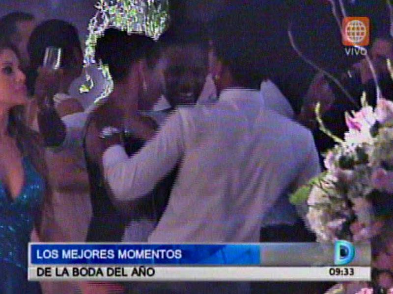 Jefferson Farfán y André Carrillo hicieron de las suyas en la boda de Yaco Eskenazi y Natalie Vértiz [VIDEO] 