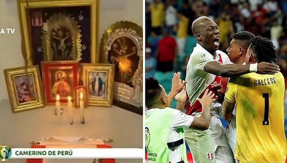  Imagen del Señor de los Milagros estuvo en el camerino de Perú en la Copa América | VIDEO