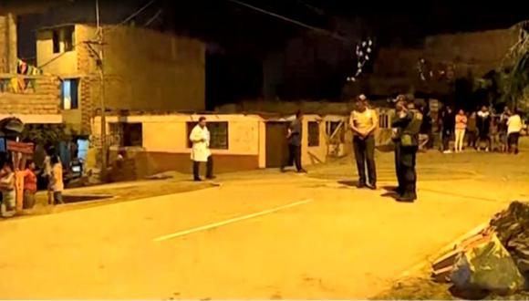El tiroteo se registró en el asentamiento humano San Juan de la Libertad, en Chorrillos. (Captura: América Noticias)