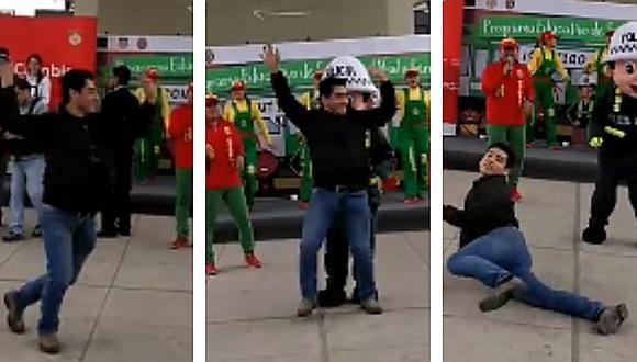Metro de Lima: Joven se roba el show de la PNP con baile intenso (VIDEO)