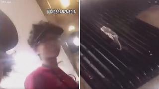 Trabajadores fríen rata en parrilla de conocido restaurante de comida rápida (VIDEO)