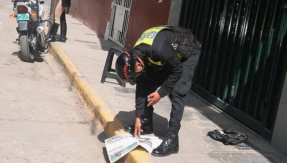 Huancayo: agentes de la Policía hallan feto en la calle