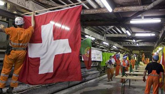 Crean el túnel mas largo del mundo en Suiza 