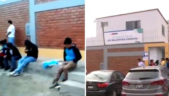 Dos delincuentes asaltaron a pacientes que hacían cola fuera de centro de salud en Carabayllo (VIDEO)
