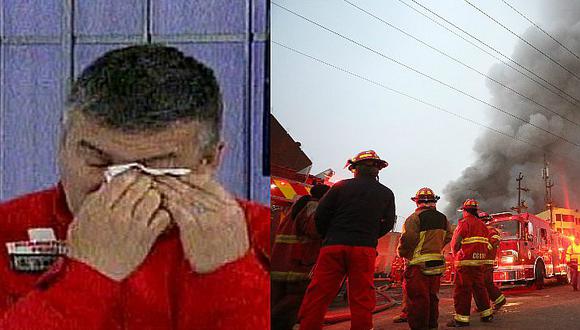El Agustino: Comandante de los bomberos llora en vivo y pide ayuda al Estado [VIDEO]