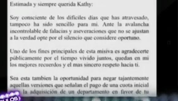 'Churrito' Hinostroza se disculpa con Katty García [VIDEO]