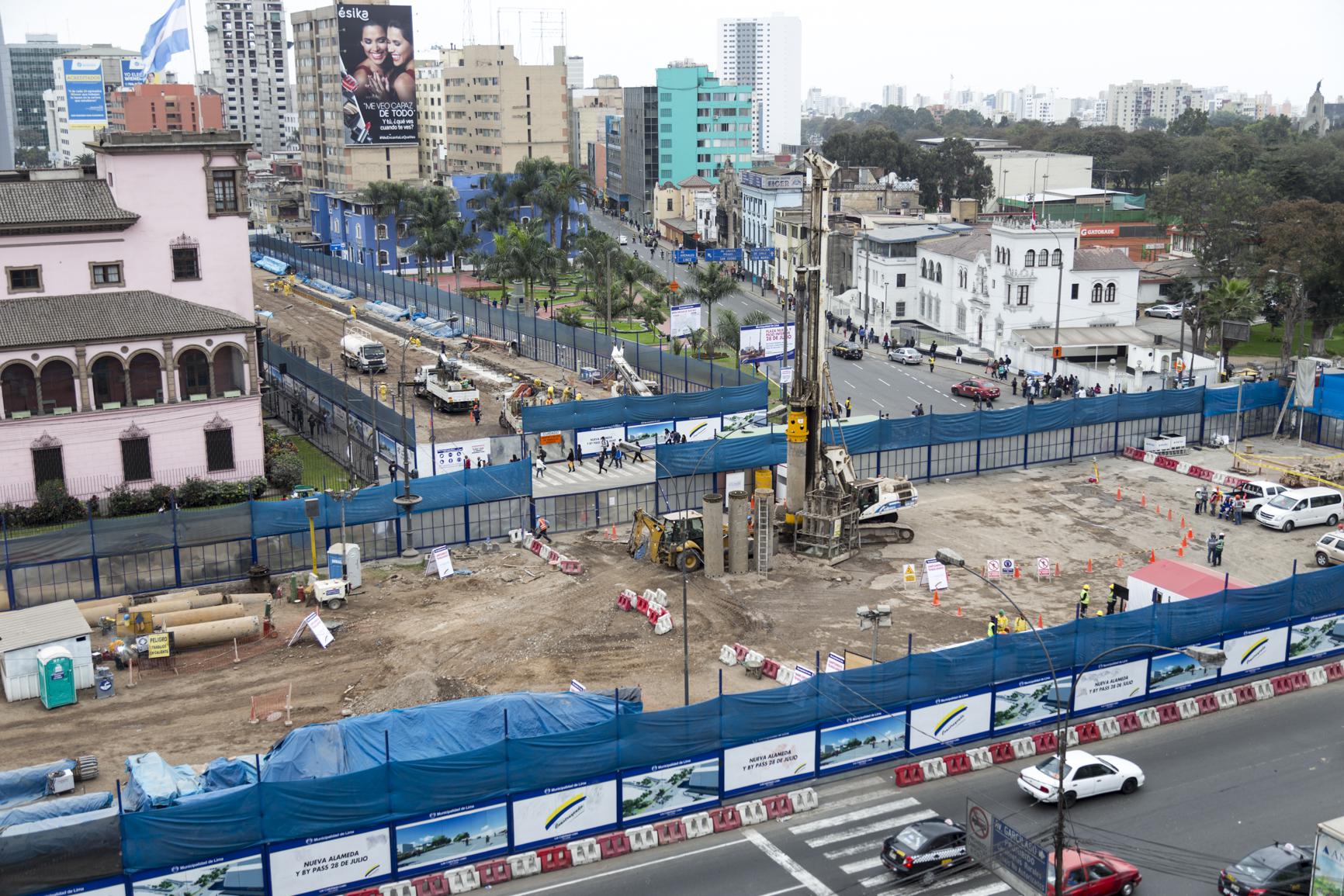 28 de Julio: intercambio vial muestra un 25% de avance