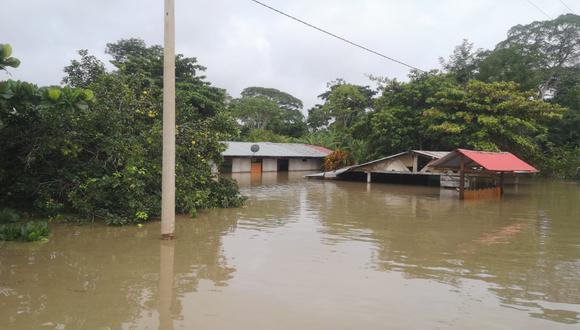 El caudal del río se encuentra en descenso, sin embargo, los reportes meteorológicos del Servicio Nacional de Meteorología e Hidrología del Perú (Senamhi), indican que las lluvias continuarán (Foto: Goremad)