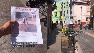 Pone avisos en la calle para encontrar novia y desconocidas responden su llamado