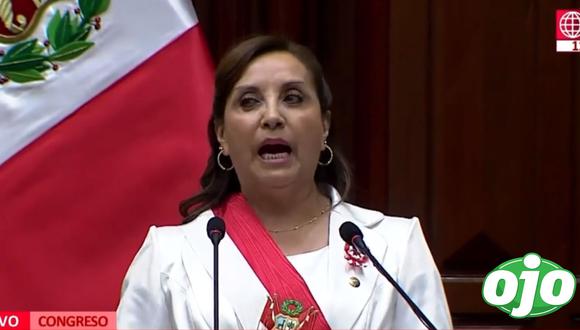 Dina Boluarte sobre crisis en el Perú. Foto: Composición Ojo
