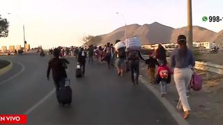 Ciudadanos de Tarapoto se dirigían a pie de Lima a San Martín│VIDEO