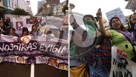 Colectivos marcharon hacia el Poder Judicial en contra de la violencia a la Mujer (FOTOS)