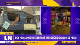 San Martín de Porres: explosión de balón de helio dentro de vivienda deja dos muertos | VIDEO 