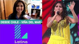 Nicole Pillman se reconcilia con Latina y agradece por trasmitir su presentación en Viña del Mar 2019