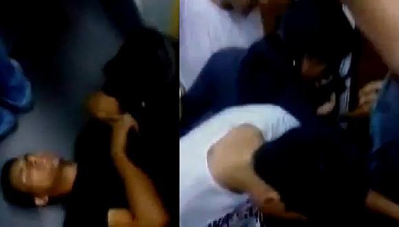 ​Metropolitano: joven quedó atrapado entre puertas, pero el bus no se detuvo (VIDEO)