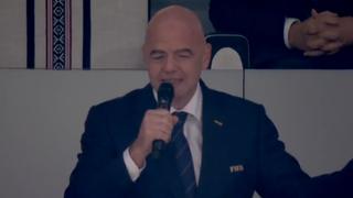 Gianni Infantino recibió silbidos durante la inauguración del Mundial de Qatar 2022