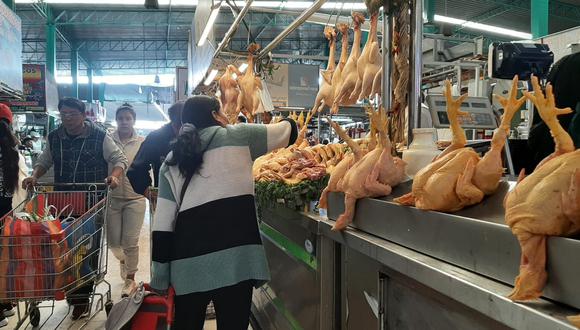 El precio del pollo es una preocupación para las familias arequipeñas. (Foto: GEC)