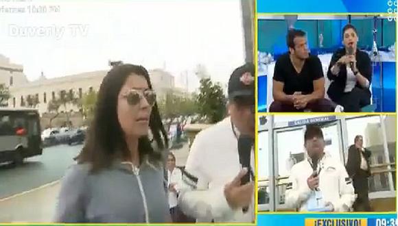 Christian Domínguez no acude a citación, mientras Karla Tarazona da la cara 
