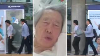 Keiko Fujimori regresa a la clínica para ver a su padre Alberto Fujimori (VIDEO)