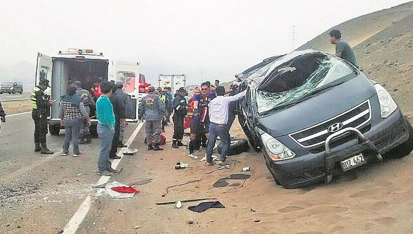 Huaral: bebé fallece al despistar camioneta en “la curva del diablo”