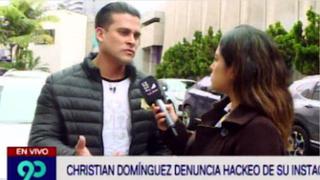 Christian Domínguez denuncia públicamente que le hackearon su cuenta de Instagram 