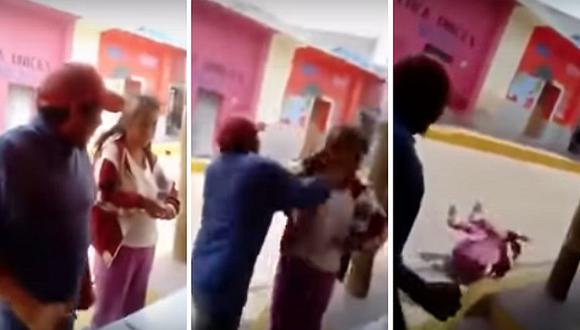Hombre incita a otro a golpear a una mujer en la vía pública (VIDEO)
