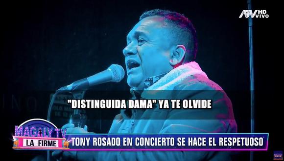 ​Tony Rosado presentó show tras investigación fiscal y dice "Distinguida dama ya te olvidé" │VÍDEO
