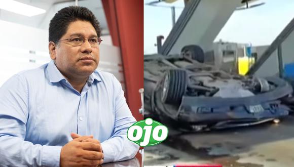 Panamericana Norte: Camioneta del alcalde de Puente Piedra chocó contra caseta de peaje.