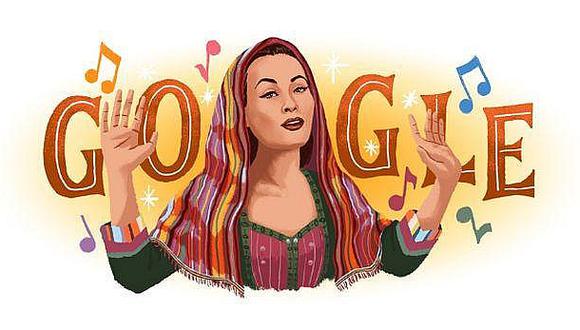 Yma Sumac:  Google homenajea a la cantante peruana con un 'doodle'