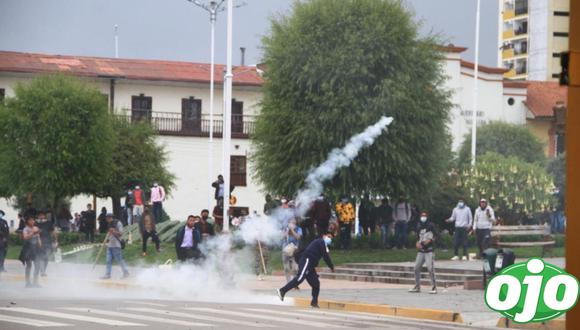 Joven muere durante las violentas protestas en Huancayo.