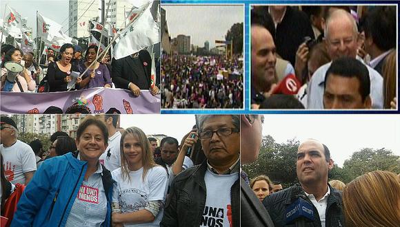 #NiUnaMenos: PPK, premier, congresistas y políticos se unen a la marcha [VIDEO]