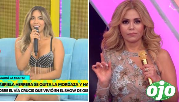 Qué le dijo Gisela Valcárcel a Gabriela Herrera antes de botarla de ‘El Gran Show’. Foto: Amor y Fuego | América TV).