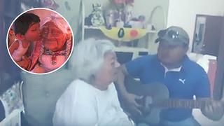 Abuelita 'chotea' a su nieto que hizo cantarle 'Recuérdame' de "Coco"  