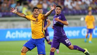 Fiorentina derrota 2-1 a Barcelona sin sus estrellas Messi y Neymar