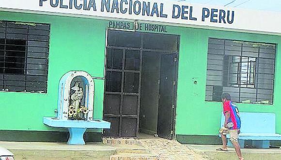 Tumbes: Ricardo Heredia permanece detenido en la comisaría de Pampas de Hospital mientras duren las diligencias. (Foto: GEC)