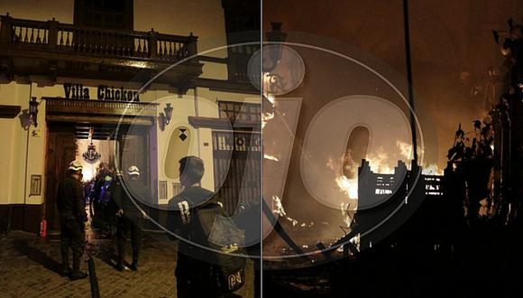 Incendio de una pollería causa alarma en el Cercado de Lima (FOTOS Y VIDEO)