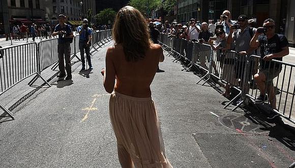 ​Nueva York celebra marchas por la igualdad de género en "topless" 