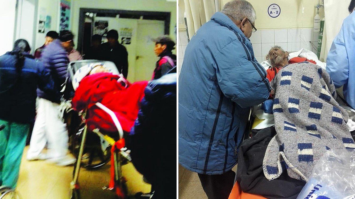Padre de funcionario es hallado en estado de abandono en Huancavelica│FOTOS